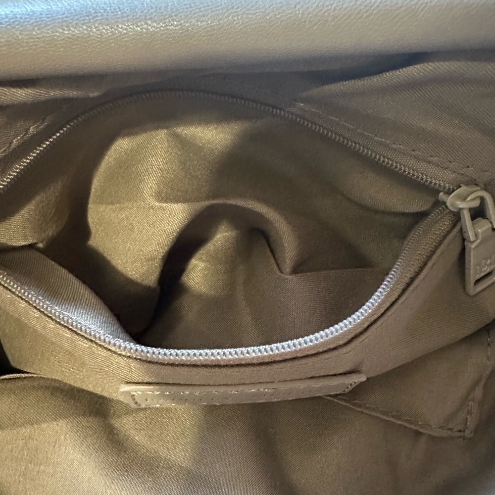 Badgley Mischka Taupe Frame Clutch with Chain Handle - Picture 6 of 8